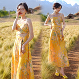 Coachella Music Festival Outfits Summer Beach Dress Women Slimming Strap Dress