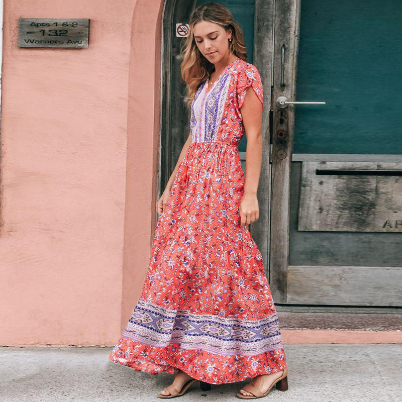 Nine Britton Dress Floral Skirt Beach Dress