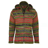 Baja Hoodie Striped Sweater Coat