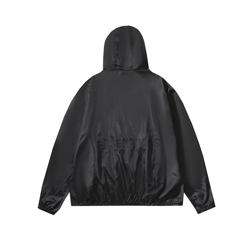 Fog Fear of God Hooded Sun Protection Shirt Sun Protection Clothing for Men and Women Couple Baggy Coat
