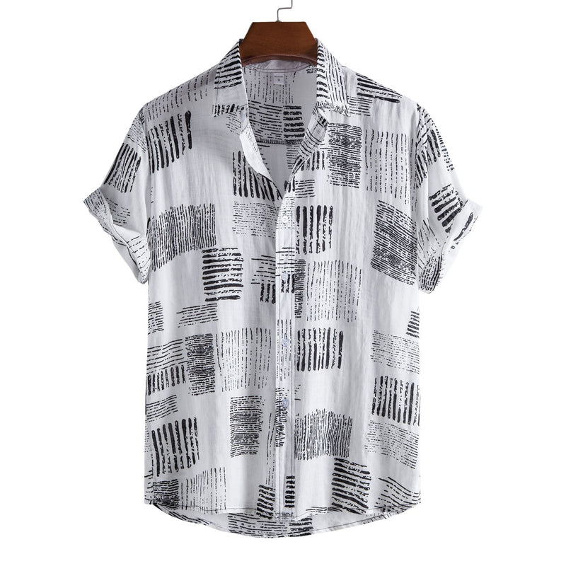 Camp Collar Shirt Floral Short Sleeve Cardigan