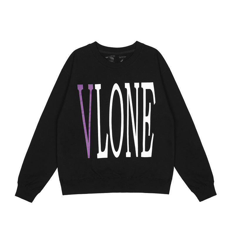 Vlone Sweatshirt Autumn And Winter Printed Long Sleeve Casual Loose Sweater