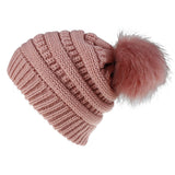 Winter Hats Autumn and Winter Woolen Hats with Woolen Balls Women's Autumn and Winter