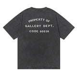 Gallery Dept T Shitrs Retro Short Sleeve T-shirt Casual Fashionable