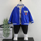 Toddler Boys Jackets Boys' Jacket Spring and Autumn Baseball Uniform