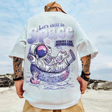 Men T-Shirts Loose Half Sleeve Bear Print