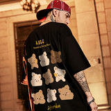 Men T-Shirts Loose Printed Half Sleeve