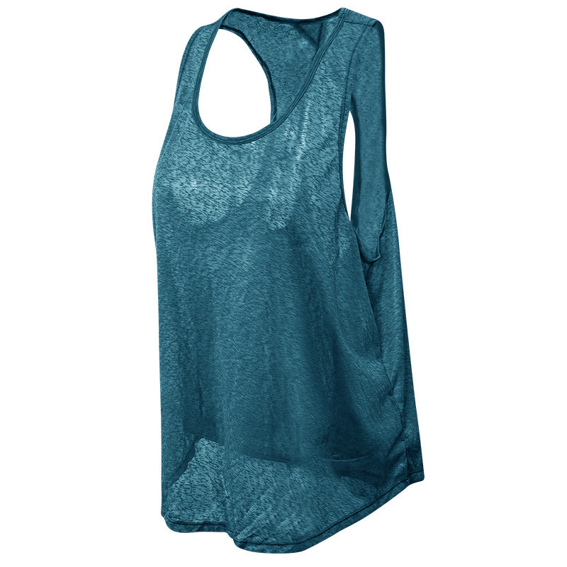 Moisture Wicking Tank Top Loose Yoga Sweatshirt