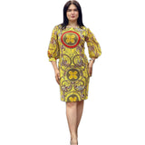 African Dashiki Dress Summer Women's Slim Fit plus Size Dress