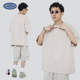 Y2g Shirts for Boys Retro Loose Embroidered Summer Short Sleeve Men