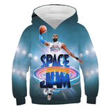 Children Hoodie Space Jam  Jordan Anime Personality Children's Sweater