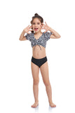 Children Swimsuit Girl's Swimsuit Puff Sleeve Split Swimsuit