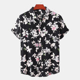 Camp Collar Shirt Printed Short Sleeve Shirt