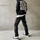 Askyurself Pant Zipper Pocket Loose Trendy Casual Pants