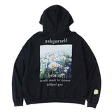 Askyurself Hoodie Vintage Printed Fleece Men's Hooded Sweater Women's Hoodie