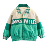 Toddler Boys Jackets Boys Casual Cardigan Coat Spring and Autumn Baseball Uniform