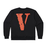 Vlone Sweatshirt Round Neck Terry Sweater Men'S And Women'S Loose Long Sleeve
