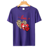 Valentine's Day T Shirt Short-Sleeved Men's and Women's Letter Printed T-shirt Top