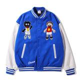 Man Fall Outfits Vintage Baseball Uniform Loose Vibe Style Jacket Hiphop Vintage Jacket for Men