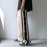 Men's Pants Spring and Autumn Men's Loose Printed Straight-Leg Trousers