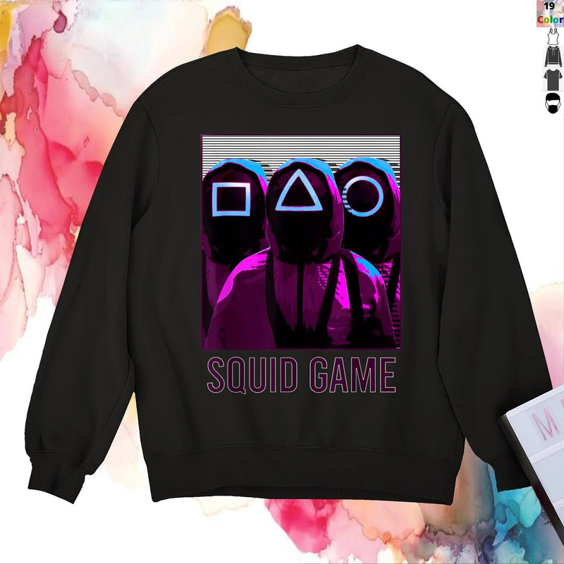 Squid Game Costume Letter Printed Long-Sleeved Top Sweatshirt