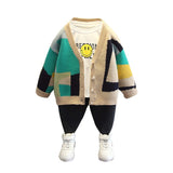 Toddler Boys Sweater Men's Cardigan Sweaters Autumn