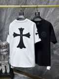 CHH Chrome Hearts T Shirts Machine Embroidery Cross Short Sleeve T-shirt