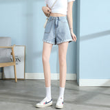 High Waisted Shorts Denim Shorts Women's Summer Wide Leg Hot Pants