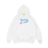 Man Fall Outfits Alphabet Embroidery Loose Couple Hooded Sweater