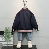 Toddler Boys Jackets Boys' Coat Spring and Autumn Jacket Zip-up Shirt