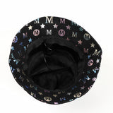 Bucket Hat Fishing Cap Cotton Print Fisherman Hat Female Print