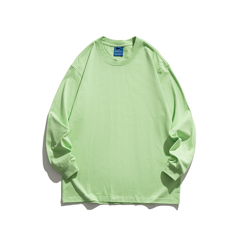 Crew Neck Sweatshirts for Men Men's Autumn Clothing Solid Color Ten-Color Long-Sleeved Sweater Loose