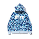 Bape Bearbrick Hoodie Cat Ear Camouflage Thin Fleece Hoodie