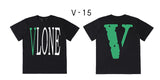 Vlone T Shirt Short Sleeve Couple Loose T-Shirt