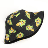 Bucket Hat Fishing Cap Cotton Print Fisherman Hat Printing Men and Women Outdoor Leisure