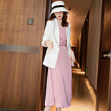 Interview Suit Women's Spring and Autumn Women's Slim Fit Skirt Two-Piece Dress