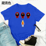 Squid Game Costume Creative Casual Short-Sleeved T-shirt