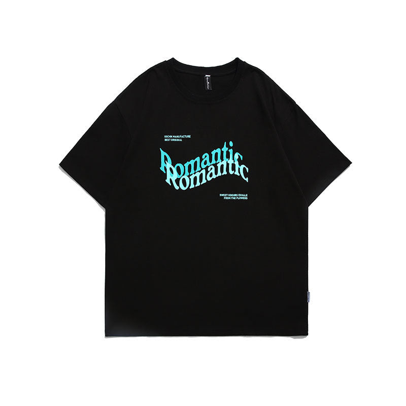 Men T Shitrs Three-Dimensional Letter Printing