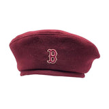 Boston Baseball Cap Winter Hat Autumn and Winter New Style Beret Embroidery Painter Cap