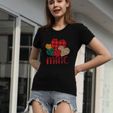 Valentine's Day T Shirts Couples Wish Printed Women's Short-Sleeved T-shirt