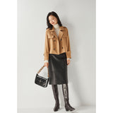 Gloria Vanderbilt Simple Twill Temperament Leisure Anti-Wrinkle Jacket