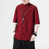 Men's Sweatshirt plus Size Summer Men's Short Sleeve Shirt