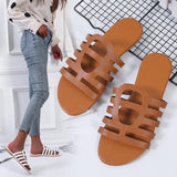 Women Open Toe Sandals Flats Spring/Summer Hollow Sandals