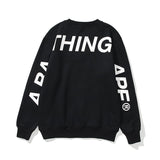 Bathing Ape Sweatshirts Printed Letter Fleece-Lined Crew Neck Sweater Men's and Women's Jacket