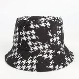 Bucket Hat Fishing Cap Cotton Print Fisherman Hat Vintage Printing Men and Women Outdoor