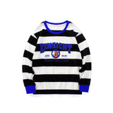 Children Long Sleeve Shirts Children's Clothing Spring and Autumn Boy's Long-Sleeved T-shirt Striped Set Long Sleeve