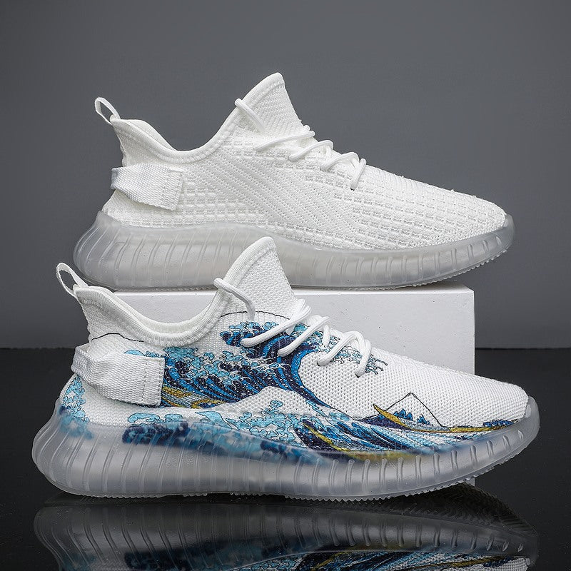 designer Sneaker Shoes Summer Fashion Printed Coconut Men's Shoes Breathable Casual Men's Sneakers