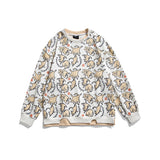 Crew Neck Sweatshirts for Men Men's Clothing Autumn Fashion Brand Full Printed round Neck Sweater Men's and Women's Coat