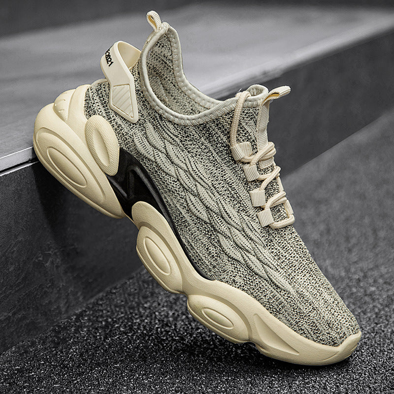 designer Sneaker Shoes Summer Breathable Fashion Casual Running Shoes Height Increasing Lightweight