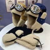 Winter Hats Pilot Hat Men and Women Winter Outdoor Riding Warm